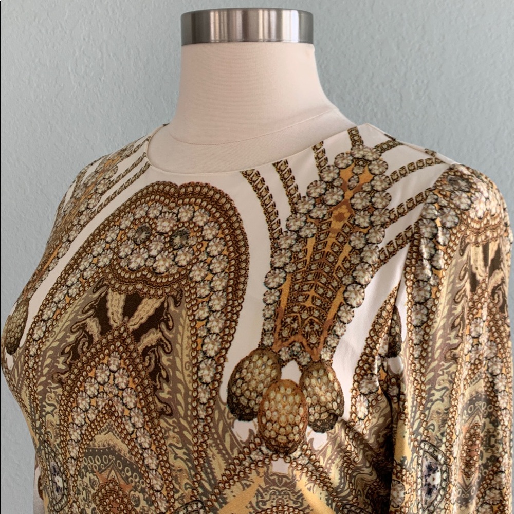 Chico’s Natalie Status Print Midi Dress - Picture 6 of 11